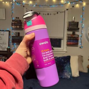Owala new water bottle pink and purple